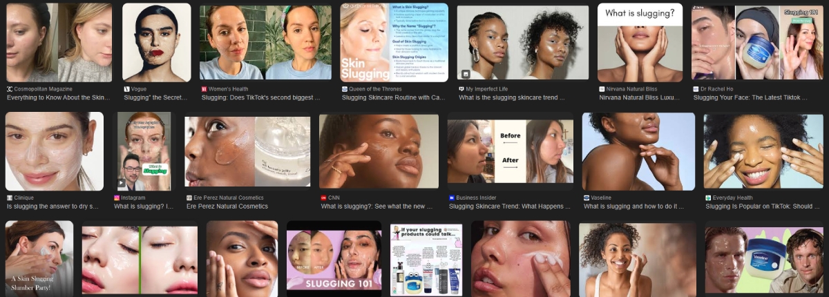 Slugging: a layer of petroleum jelly as the last step of a nighttime routine